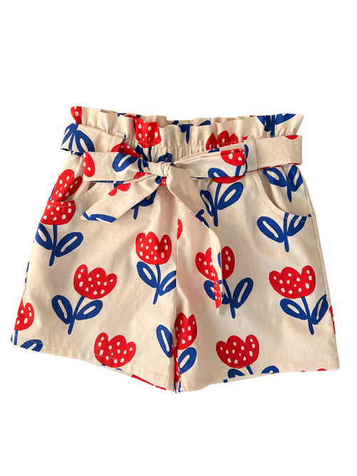 Frida Shorts - Polka Tulip