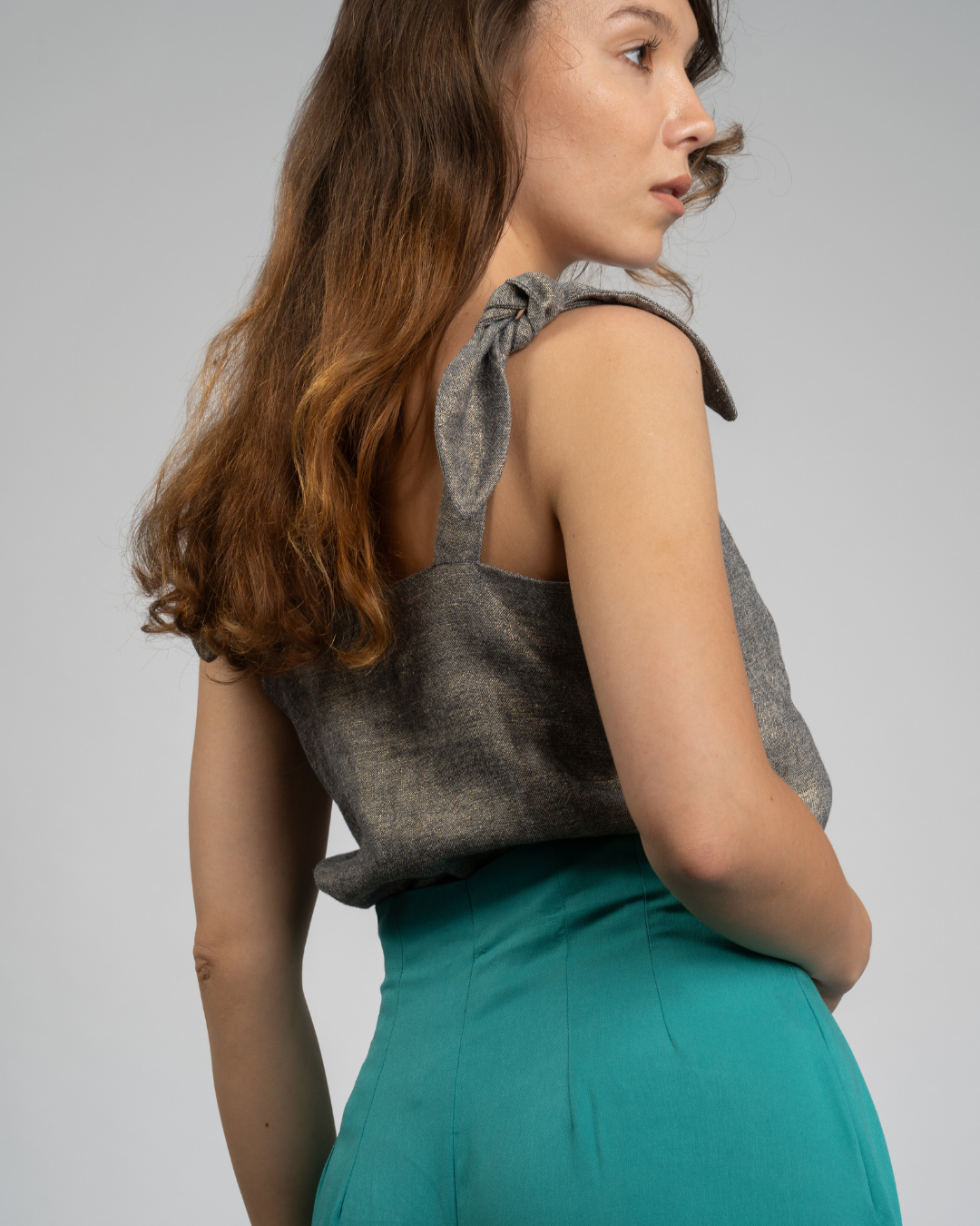 Kara - Navy Top