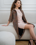 Chenaya Coat - Golden Tweed
