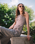 Aria Checkered Jumpsuit
