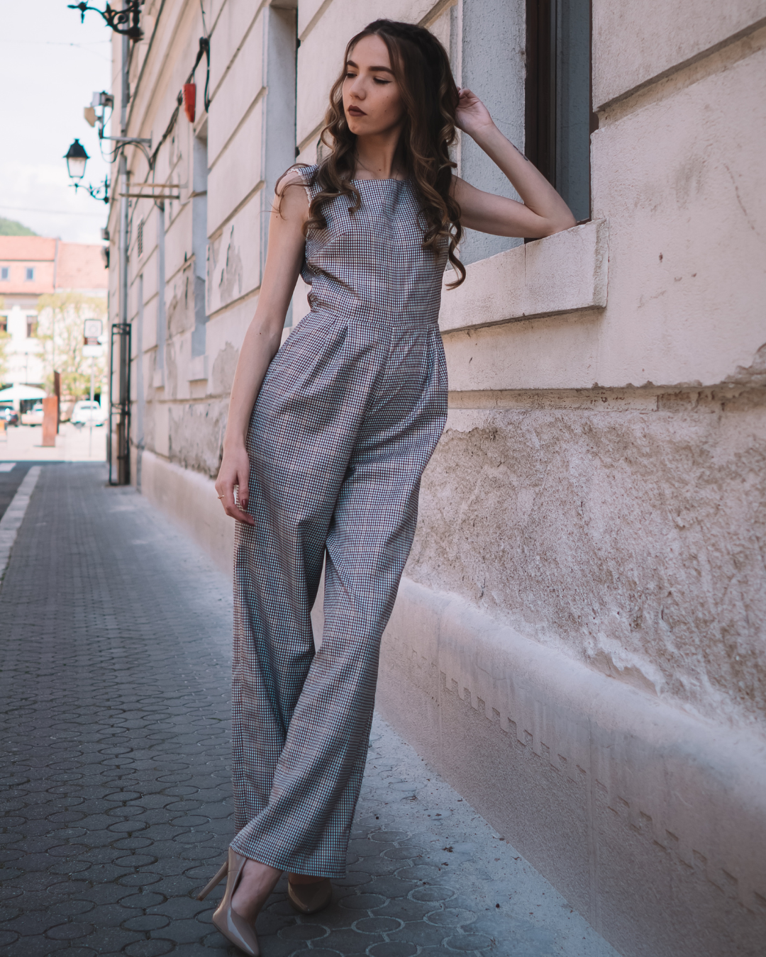 Aria Checkered Jumpsuit