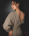 Hana Houndstooth Dress